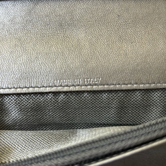 CHANEL Mademoiselle Coco Mark Logo Stripe Long  Leather Wallet w/COA - Picture 13 of 16